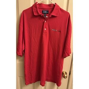 Hoyt USA Archery Polo Red Men's 2XL Port‎ Authority EUC
